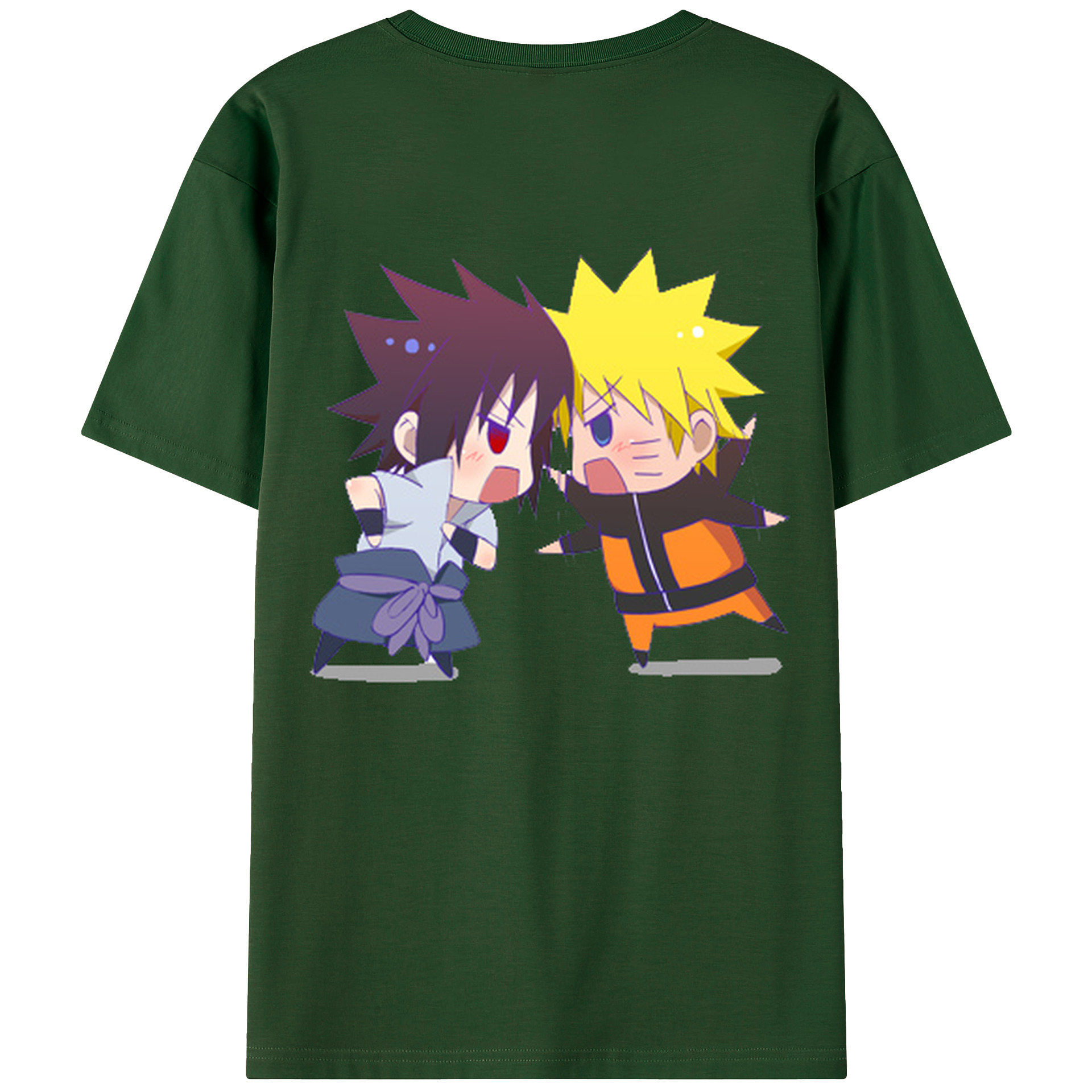 （画像用） NARUTO -ナルト- うずまき ナルト Uzumaki Naruto 綿100％半袖Tシャツ（背面プリント）
